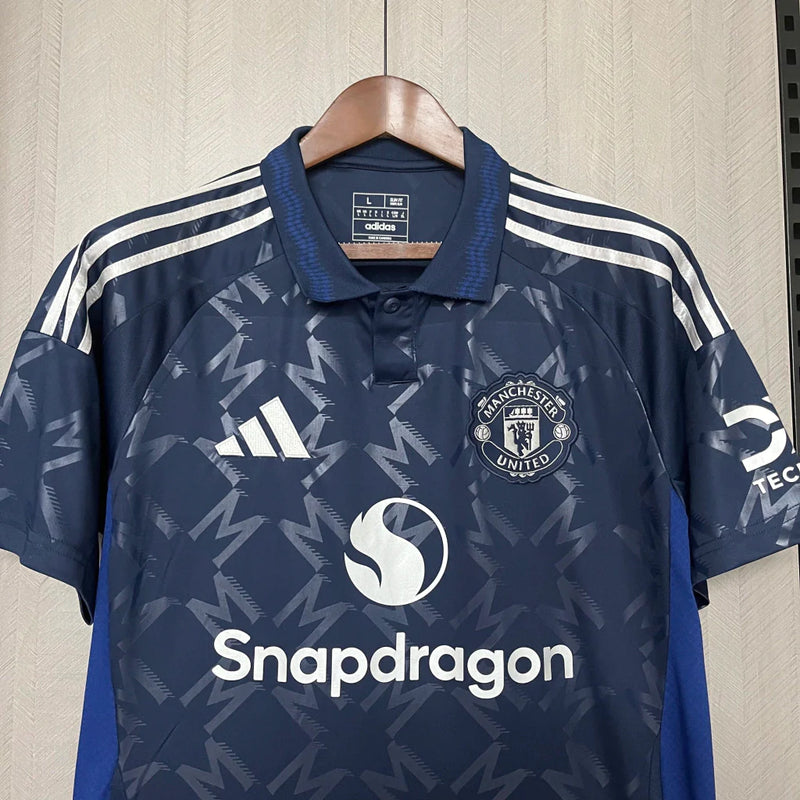 Camisa Manchester United II Away 2024/25 Torcedor Masculina Azul