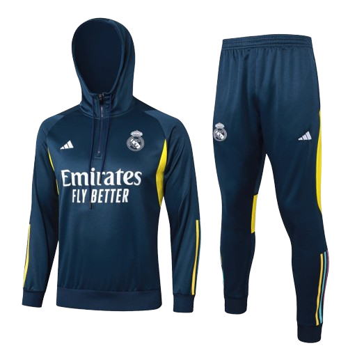 Conjunto de Viagem Real Madrid 2024/25 Azul Escuro