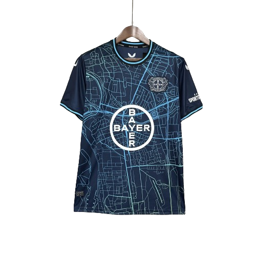 Camisa Bayer Leverkusen II Torcedor 2024/25 Masculino Azul Escuro