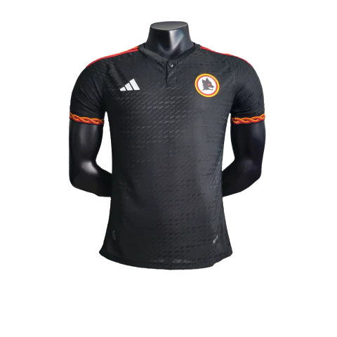 Camisa Roma III 23/24 Adidas Jogador Masculino Preto