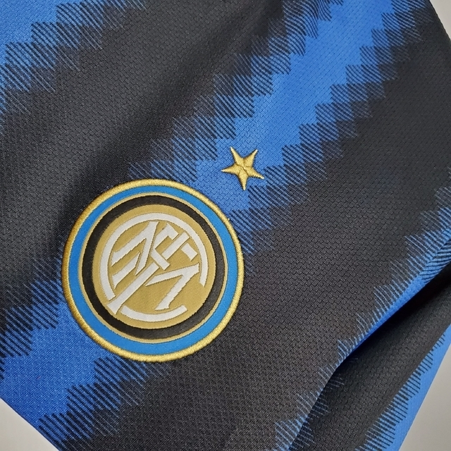 Camisa Inter de Milão Retrô 2010 Manga Longa Azul e Preta - Nike