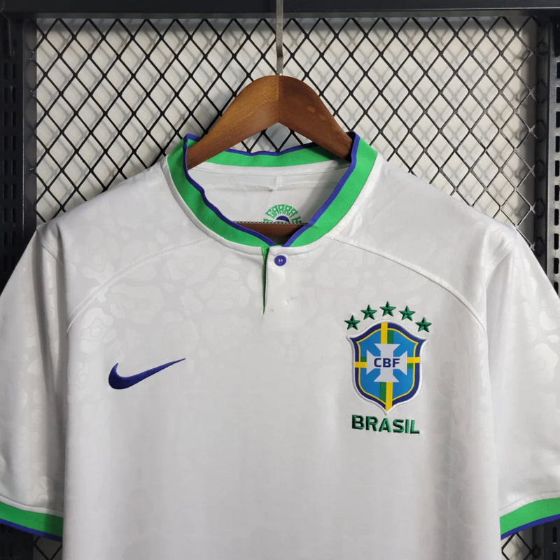 Camisa Brasil Concept Leopard Nike Torcedor 2022/23 Masculino Branco