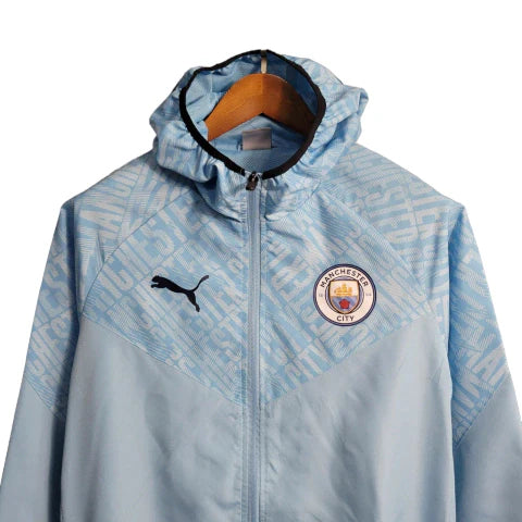 Jaqueta Corta-Vento Manchester City 23/24 Masculino Puma - Azul