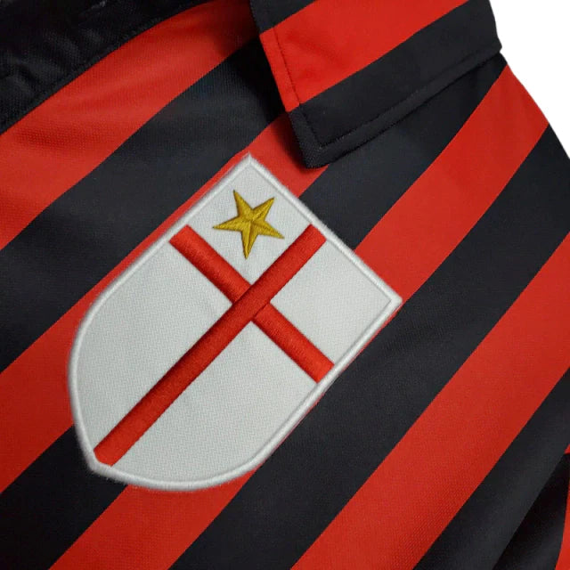 Camisa Milan Retrô 1999/2000 Vermelha e Preta - Adidas