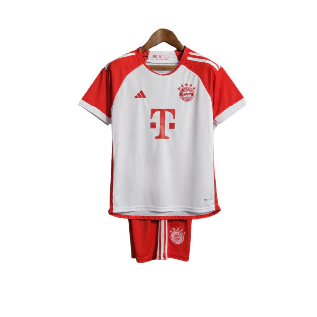 Kit Infantil Bayern de Munique I Adidas 23/24 - Branco