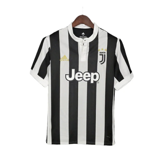 Camisa Juventus Retrô 2017/2018 Preta e Branca - Adidas