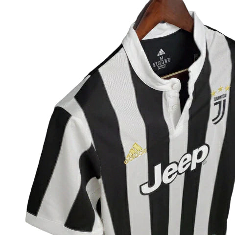 Camisa Juventus Retrô 2017/2018 Preta e Branca - Adidas