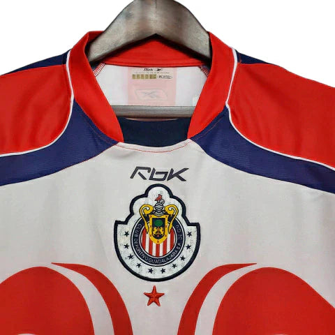 Camisa Chivas Retrô 2006/2007 Vermelha e Branca - Reebok