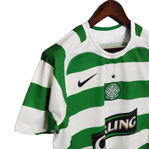 Camisa Celtic Retrô 2005/2006 Verde e Branca - Nike