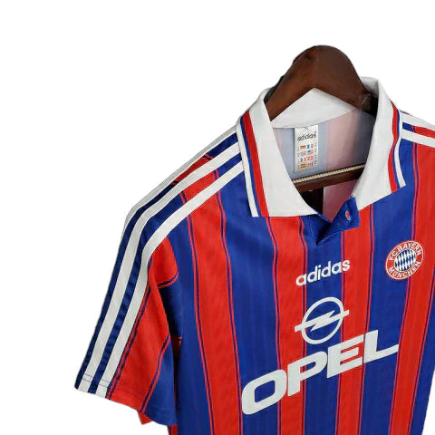 Camisa Bayern de Munique Retrô 1995/1997 Azul e Vermelha - Adidas