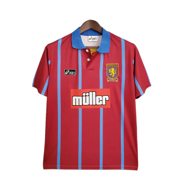 Camisa Aston Villa Retrô 1993/1995 Vermelha - Asics