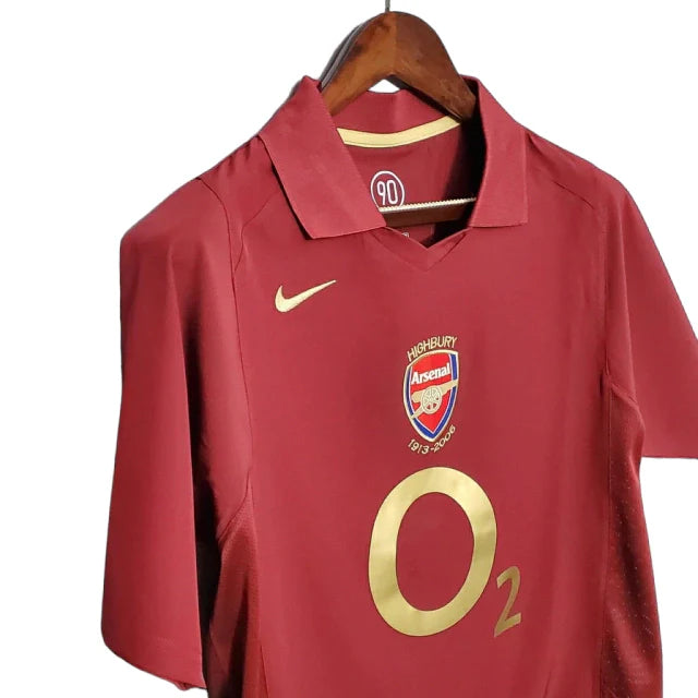 Camisa Arsenal Retrô 2005/2006 Vinho - Nike