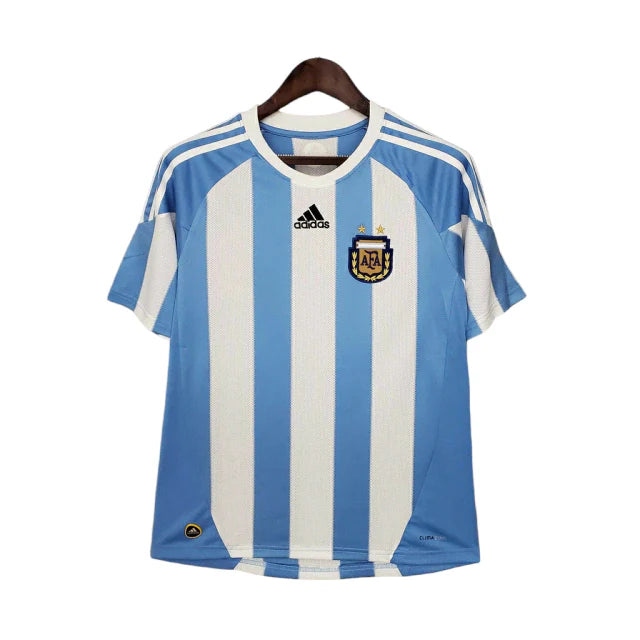 Camisa Retrô Argentina Adidas 2010/11 Azul e Branco